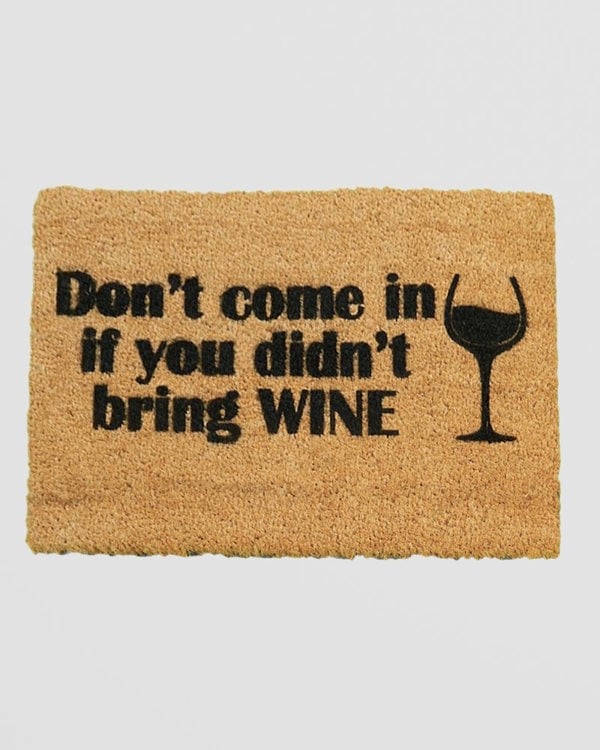 Without Wine Doormat