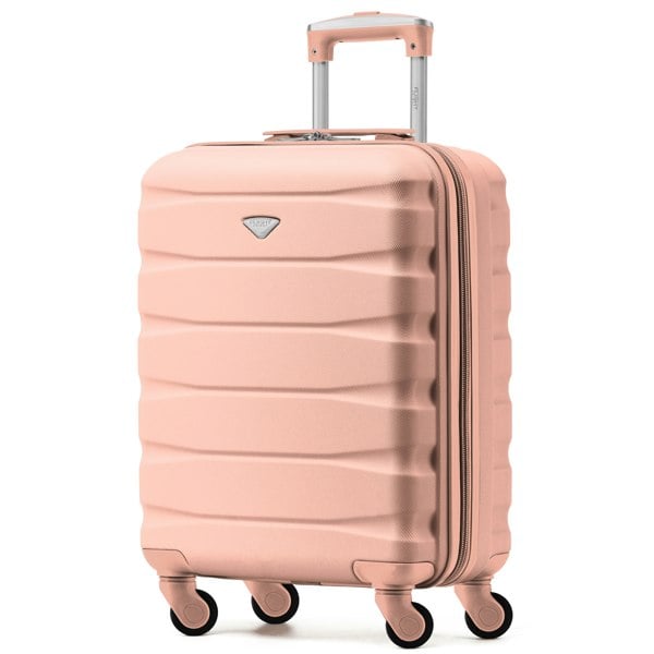 Flight Knight 55x40x23cm Lightweight 4 Wheel Cabin Carry On Suitcase