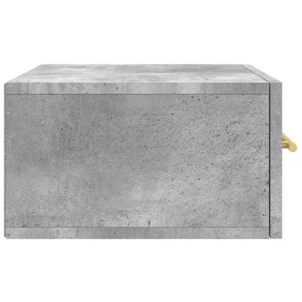Berkfield Wall-mounted Bedside Cabinet Concrete Grey 35x35x20 cm