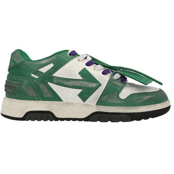 Off-White Out Of Office Vintage Leather Sneakers - Green