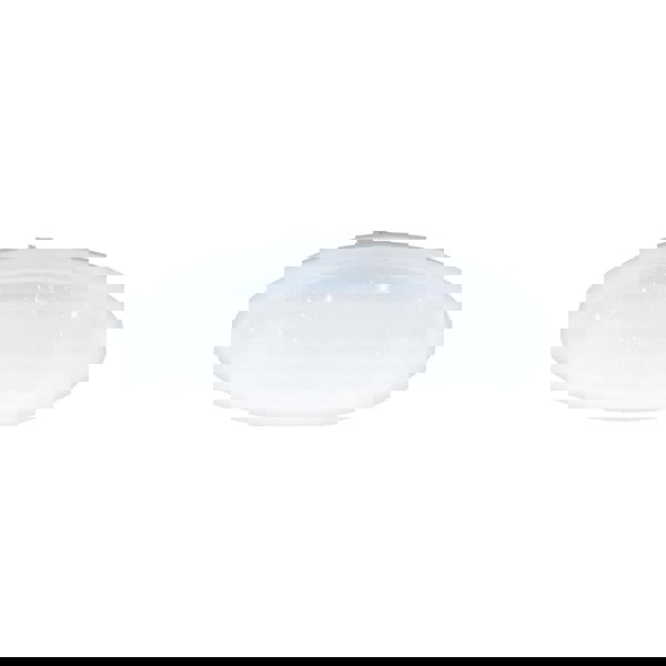 Wall Flush Ceiling Light White Shade White Plastic Crystal Effect LED 33.5W Loops