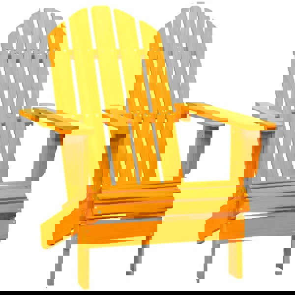 Berkfield Garden Adirondack Chair Solid Fir Wood Orange