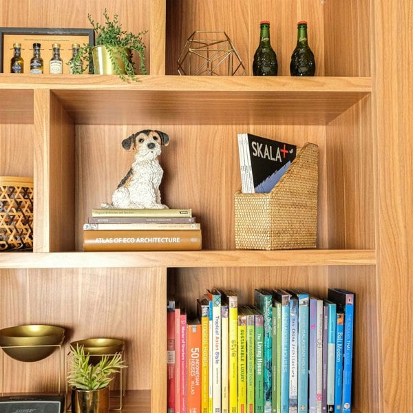 Rattan File Holder - Magazine Holder and a4 docment - Coastal Villa Homeware