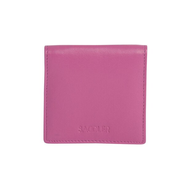 SADDLER POPPY Leather Square Mini Tray Purse