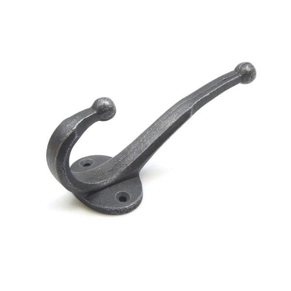 Cast Iron Contemporary Coat Hook - Pack of 4 Hooks