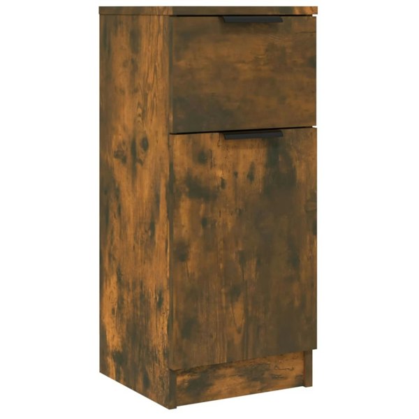 Berkfield Sideboards 2 pcs Smoked Oak 30x30x70 cm Engineered Wood