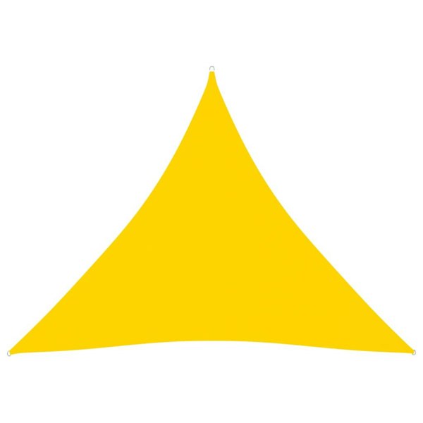 Berkfield Sunshade Sail Oxford Fabric Triangular 4.5x4.5x4.5 m Yellow
