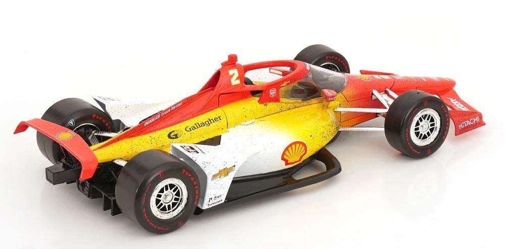 MCSlots Josef Newgarden #2 Indycar Penske Shell Oil 2023 Indy 500 Champion Raced Ver 1:18 Greenlight 11222