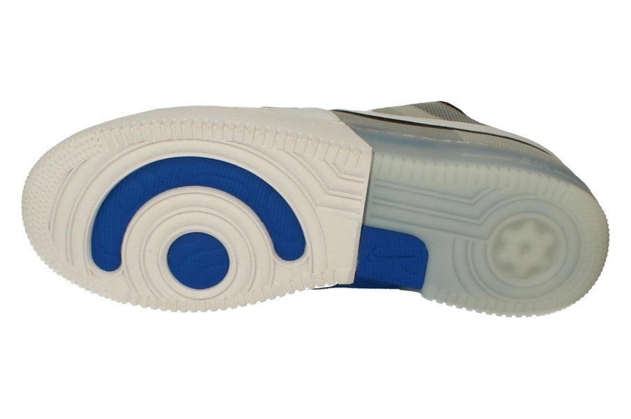 Nike Air Force 1 React Mens Trainers Dh7615  101 - White Light Photo Blue 101 - Photo 4