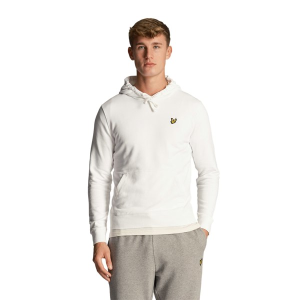 Lyle & Scott Mens Pullover Hoodie - White