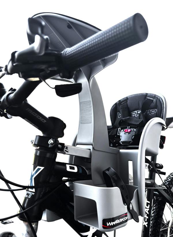 WeeRide Safe Front Child Bike Seat - Grey/Black