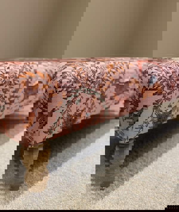 ISTOOLS Premium Pink Elephant Printed Footstool Pouffe Ottoman – Made to Measure