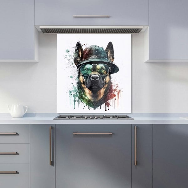 Warren Reed - Designer German Shepherd Splashart Kitchen Splashback