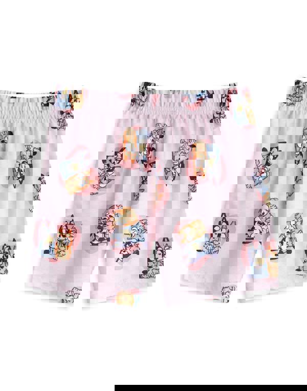 Bluey Girls Multicoloured Multi Character Multi-Pack of 2 Short Sleeve Short Leg Pyjama Set