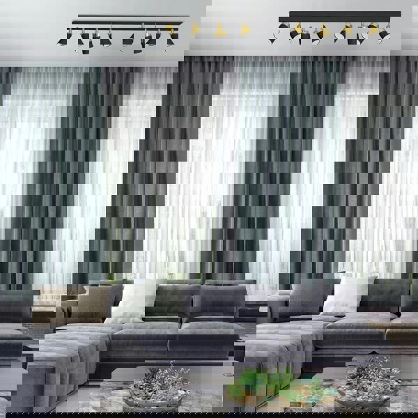 Milagro Joker Ceiling Lamp Hand Made In Matt Black With Gold Detail