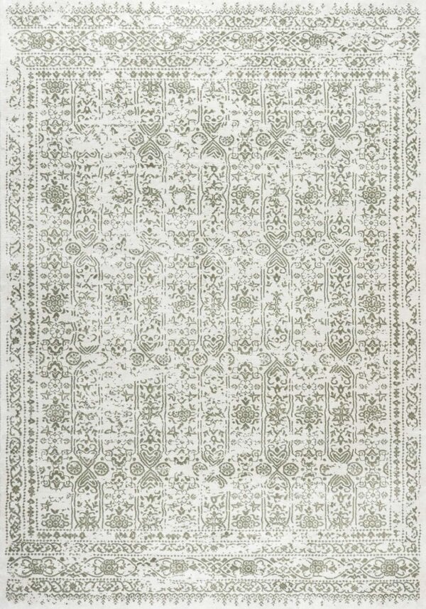 The Rugs Montana Vintage Cream Green Rug | 3716