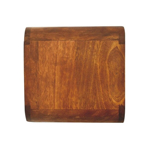 Wyld Haus Desenzano Mini Curve Mango Wood Floating Bedside Table with Drawer and Shelf