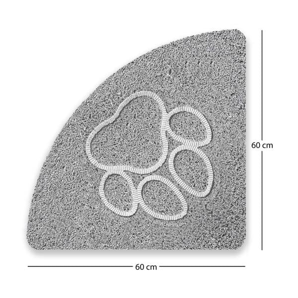 Nicoman Embossed Spaghetti Loofah Anti Slip Shower Mat - Paw