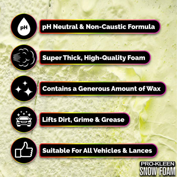 ProKleen Pro-Kleen 10L Banana Milkshake YELLOW Snow Foam with Wax Super Thick & Non-Caustic Foam