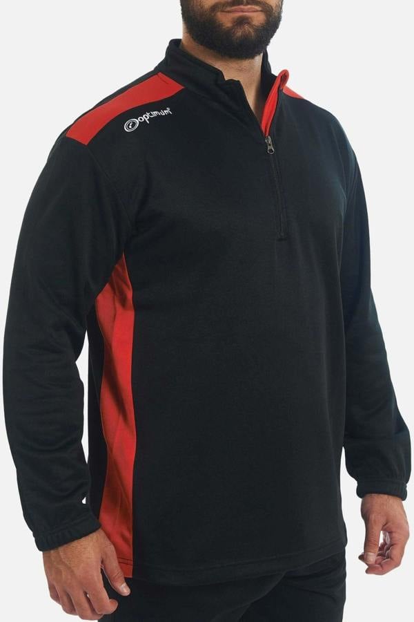 Tempo Sports 1/4 Zip Mid Layer – Thermal, Quick-Dry, Lightweight - Optimum
