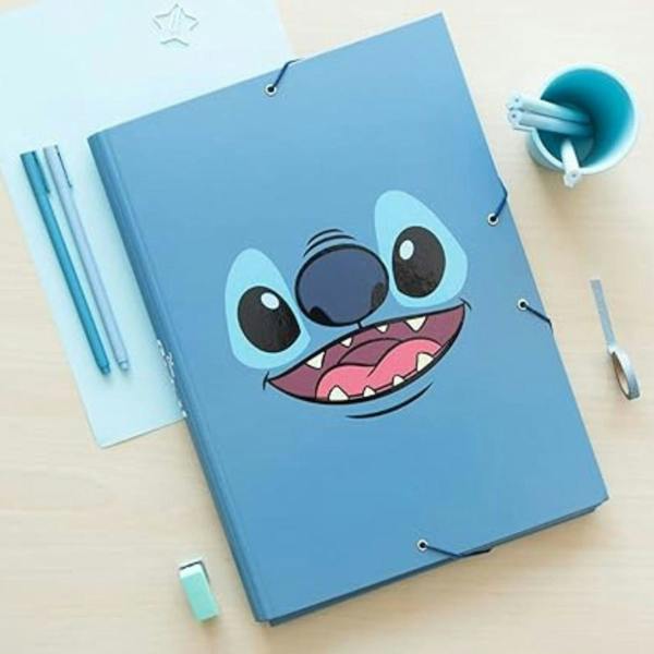 Grupo Eric Disney Stitch Tropical A4 File Folder Document Organiser Blue