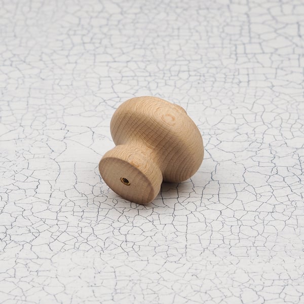 Handle & Home 49mm Beech Wood Round Stepped Face Knob
