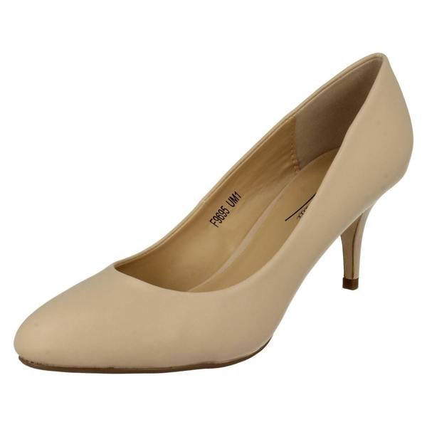 Anne Michelle Ladies Anne Michelle Mid Heel Court Shoes