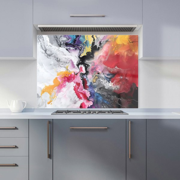 Warren Reed - Designer Explosive Colour Cascade Kitchen Splashback