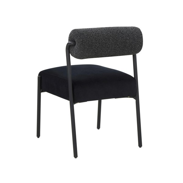 Furniture Edit Jolene Black Velvet Dining Chair - Set of 2