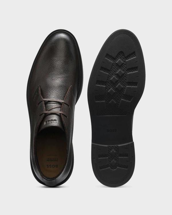 BOSS Orange Calev_Desb_grwl Mens Boots - Dark Brown 205 | CHO | Designer Footwear,Mens Footwear,Boots,Short Boots