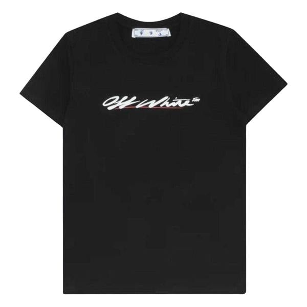 Off-White Off White Unisex Adult Script Logo Casual T-Shirt - Black