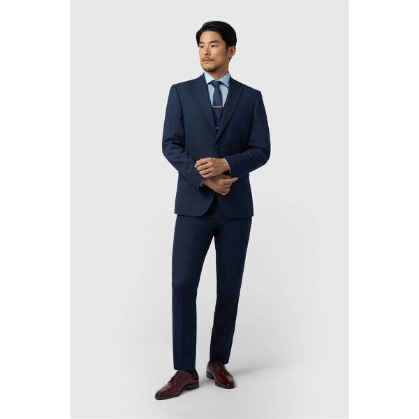 Limehaus Regular Fit Navy Stretch Jacket