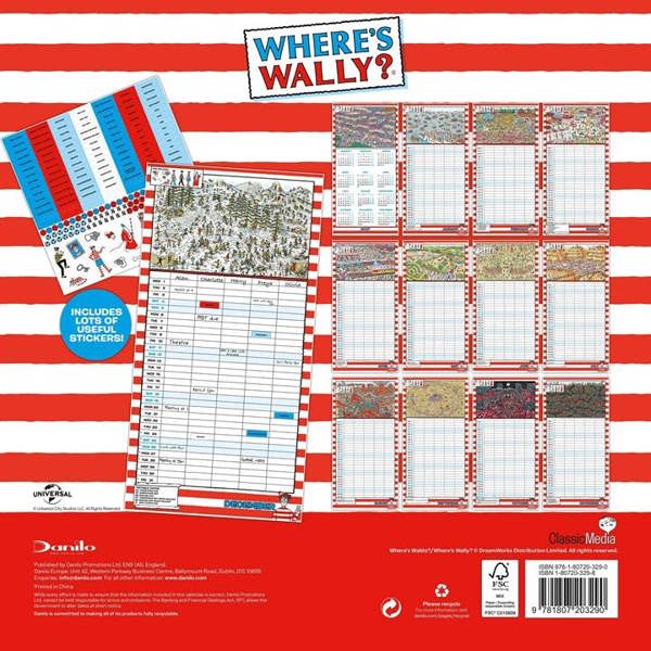Where's Wally? Family Planner 2027, Family Planners, Month To View, Family, Gift