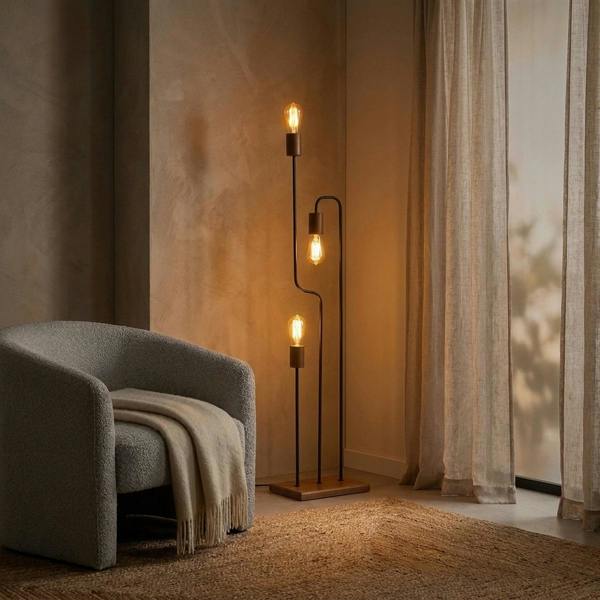 Garden Greatness Abstract Sculptural Metal Floor Lamp