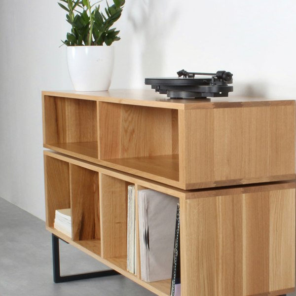 The Urban Editions Technic Turntable Stand on Minimalist Square Legs