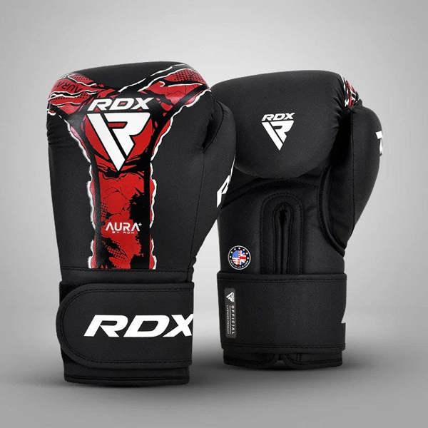 RDX Sports BOXING GLOVE NEW AURA F17 BLACK RED