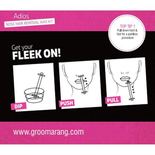 Groomarang For Her- Adios Nose Hair Removal Wax Kit For Her