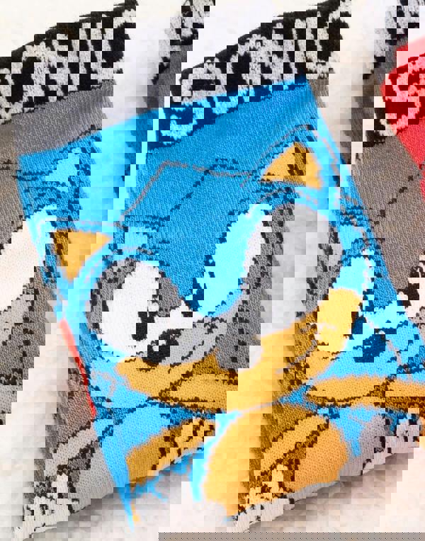 Sonic the Hedgehog Boys Blue Sonic & Knuckles Calf Socks Set of 5