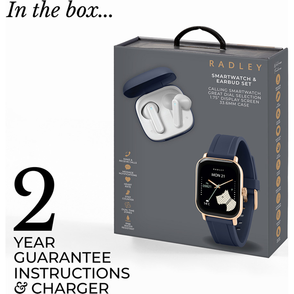 Radley Series 56 Smartwatch and Earbuds Gift Set RYS56-2190-TWS