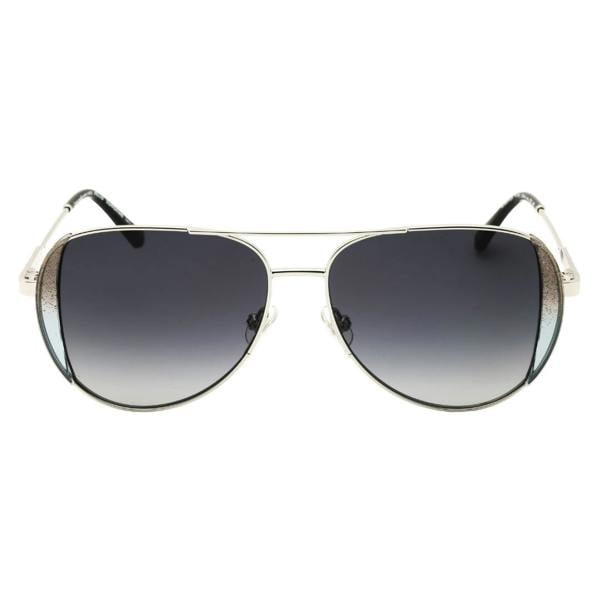 Kate Spade KS NAVY/G/S 0KTV 9O BLACK GLITTER PALLADIUM / DARK GREY SF Sunglasses Women One Size