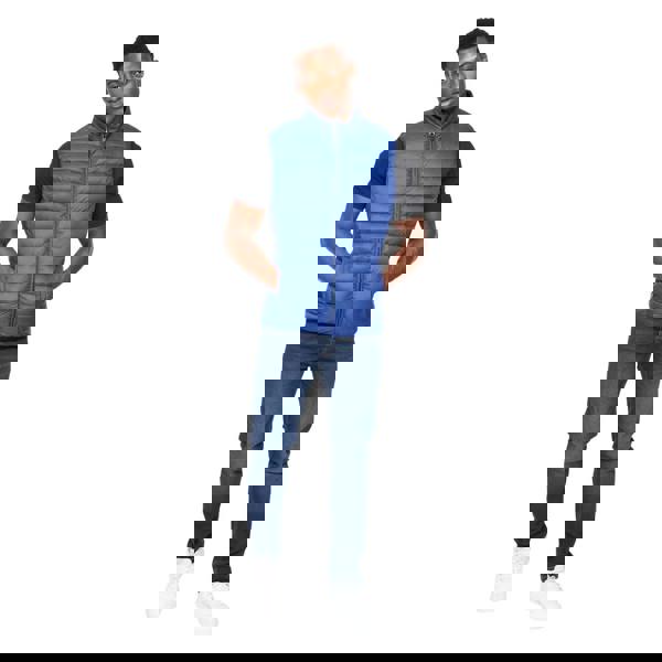 Crosshatch Mens Gattering Quilted Gilet - Royal Blue - 