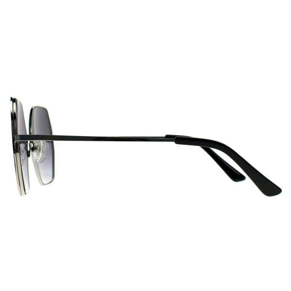 Guess Sunglasses GF0387 10B Silver Black Grey Gradient