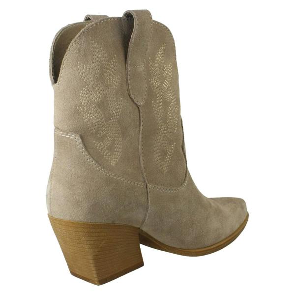 Spot On Ladies Spot On Leather Slip On Cowboy Boots F51248