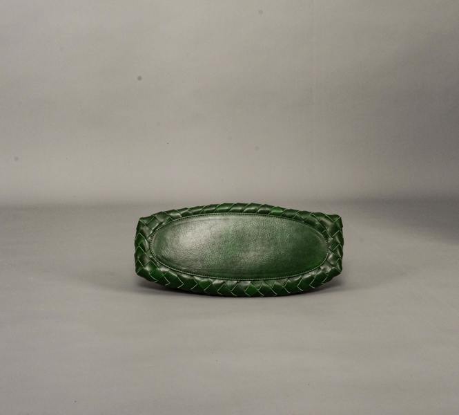 RIMINI Hand Woven Tote 'Adelina' - Green