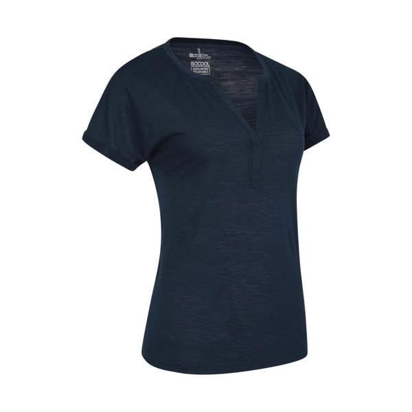 Mountain Warehouse Womens/Ladies Skye Slub Quick Dry T-Shirt - Navy - 