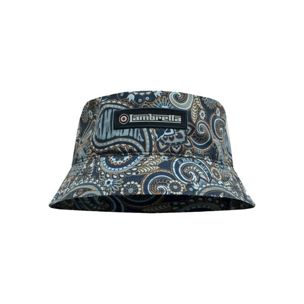 Lambretta Paisley Bucket Hat - Navy/Smoke Blue