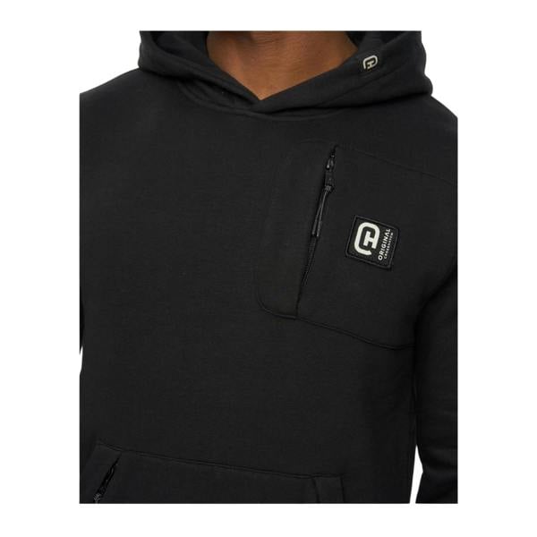 Crosshatch Mens Portville Hoodie - Black - 