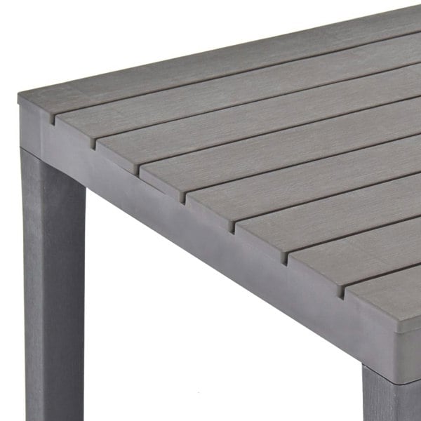 Berkfield Garden Table Mocca 78x78x72 cm Plastic