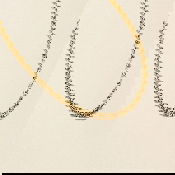 Say It With Rope Necklace - Yellow Gold Plated