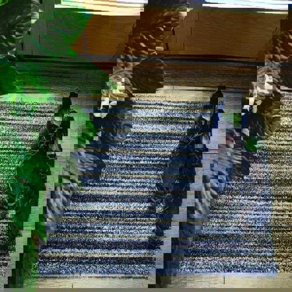 The Rugs Washable Mats: Stylish Multicolor Striped Design